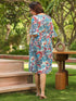 Printed Fit & Flared Midi Ethnic Dresses